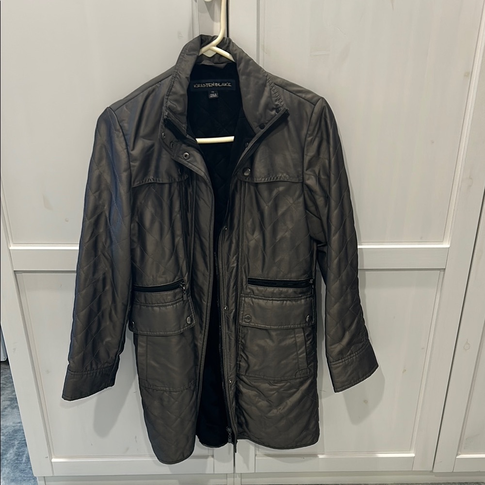 Gray Quilted Coat